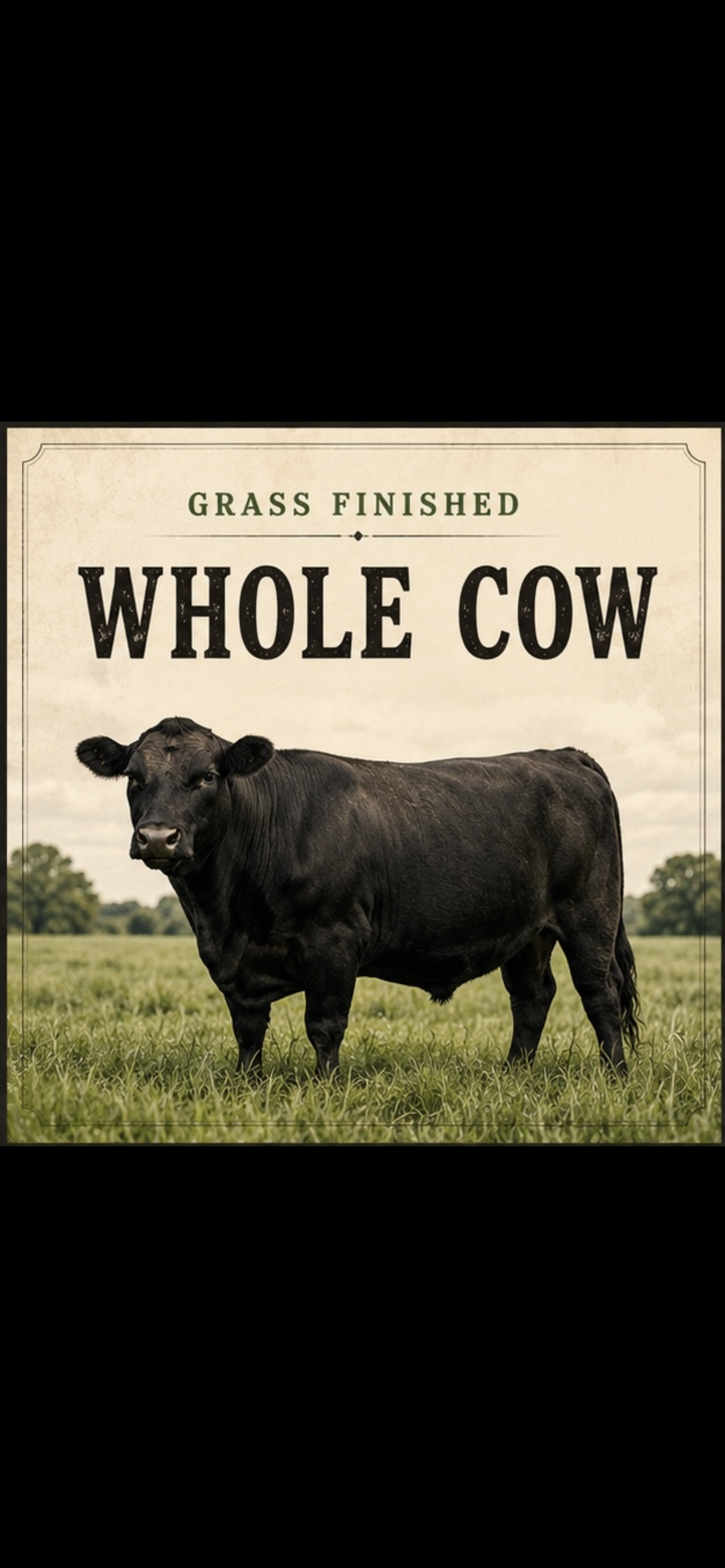 Grass-Finished Whole Cow - DEPOSIT